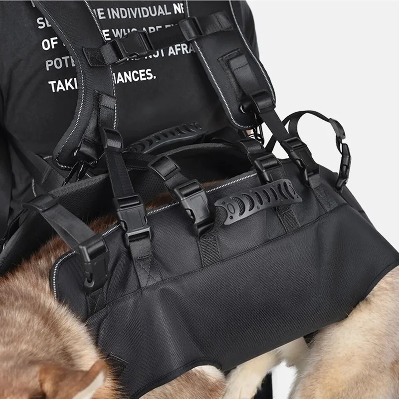 harnais hélitreuillage sac à dos pour porter chien