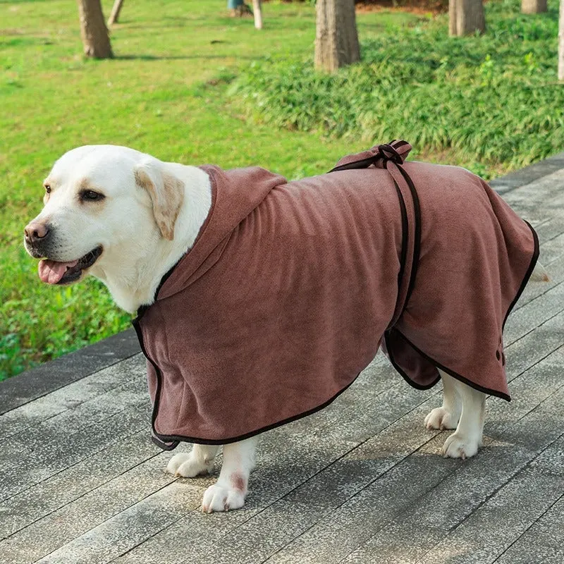 Peignoir chien ultra absorbant