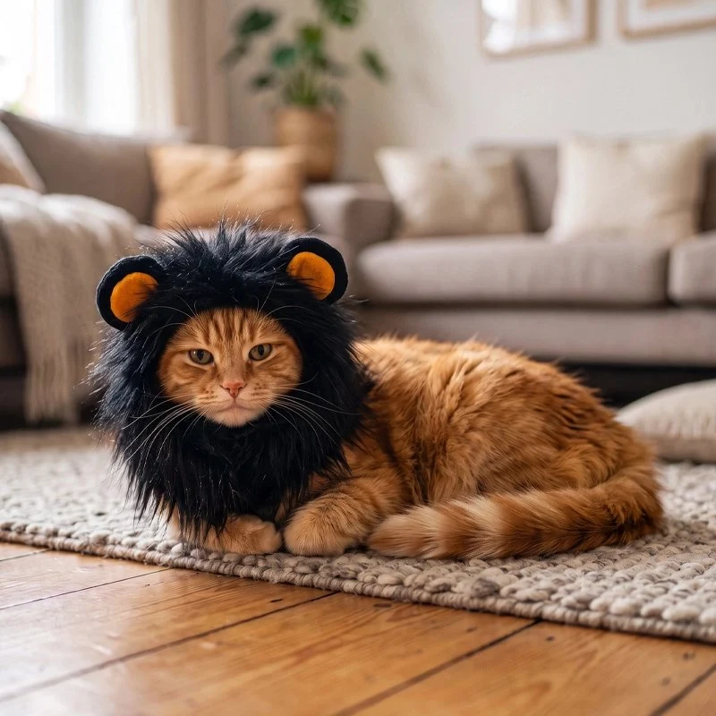 Déguisement pour les Chat | Tête de Lion