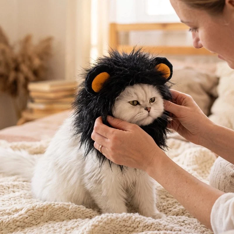 Déguisement pour les Chat | Tête de Lion