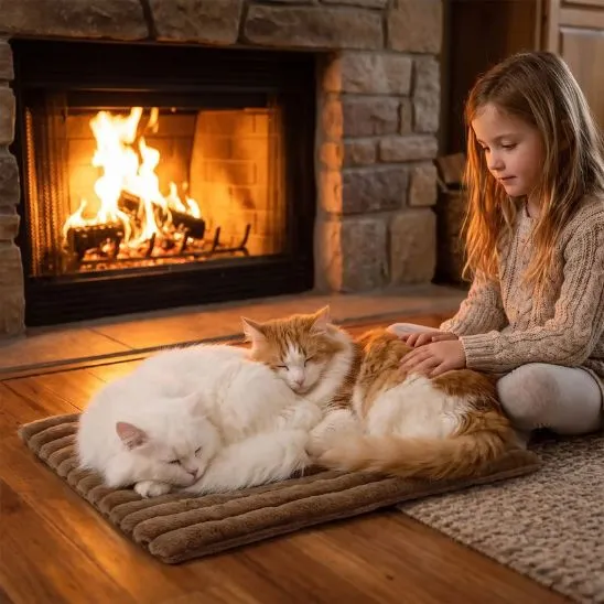 Tapis chauffant pour chat | Chat’Lheureux