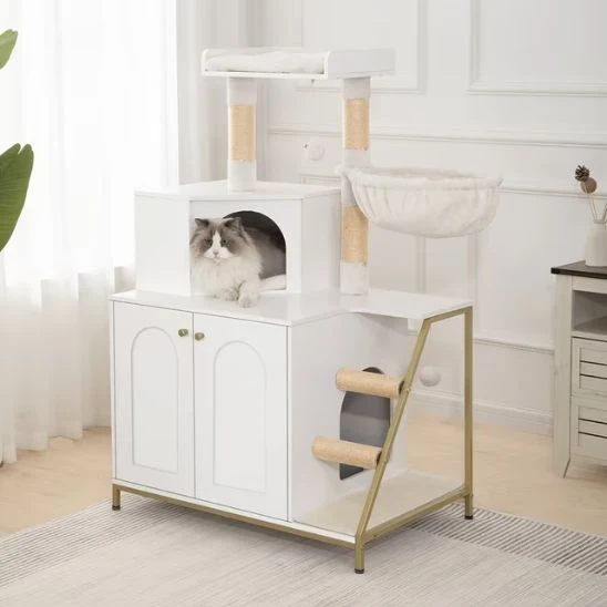 Arbre à chat avec litière | Le Palais Félin