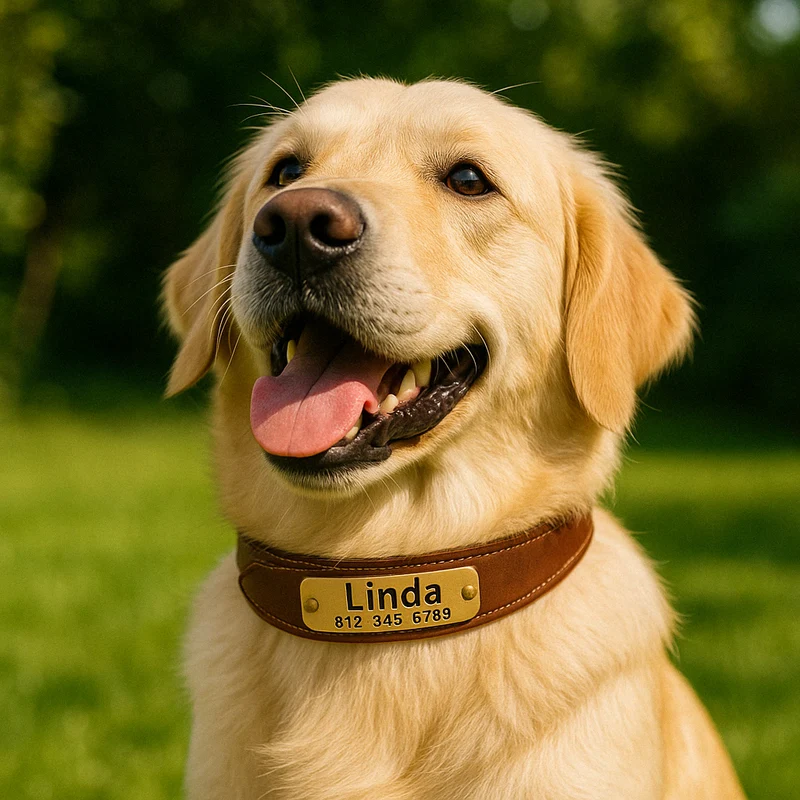 Collier Personnalisable Résistant Gros Chien