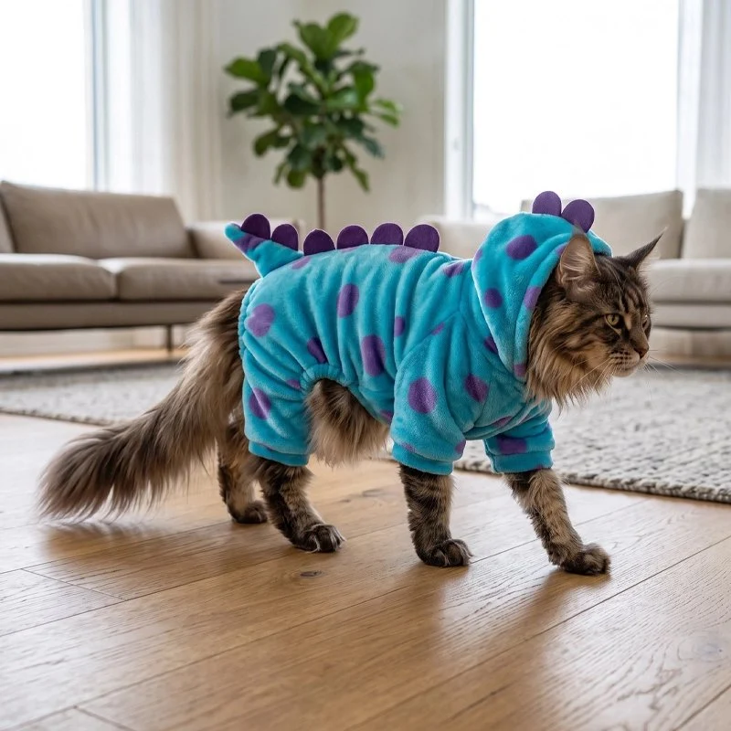 Déguisement pour les chats | Dinosaure Douillet