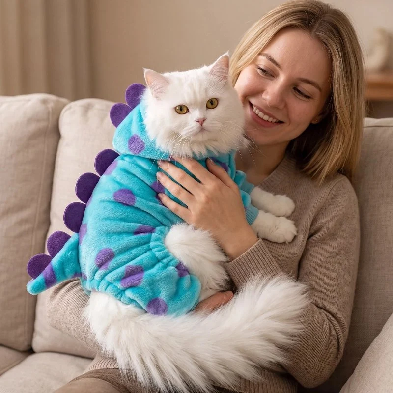 Déguisement pour les chats | Dinosaure Douillet