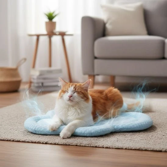 TAPIS REFRIGERANT CHAT | Nuage Rafraîchissant
