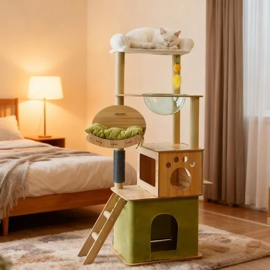 Arbre à chat bois naturel