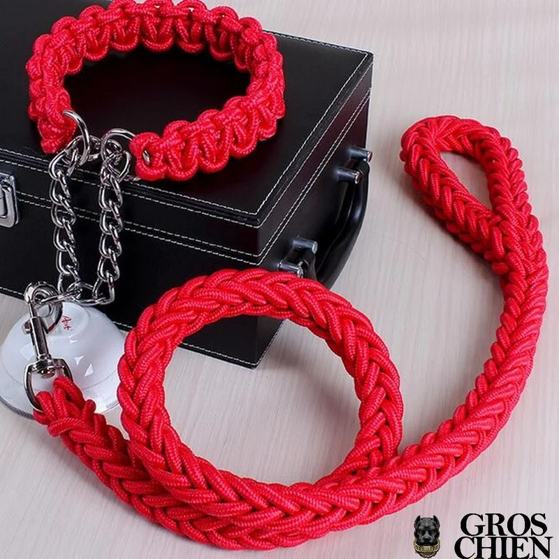 COLLIER + LAISSE "RED ARMY"