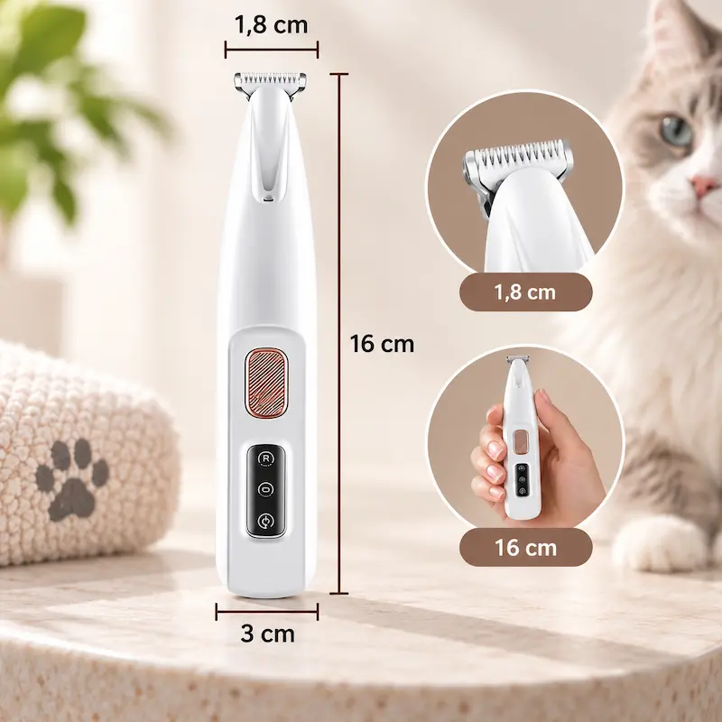 Tondeuse silencieuse pour chat - Moins de stress | Nelya
