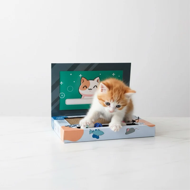 Griffoir carton pour chat - CatBook