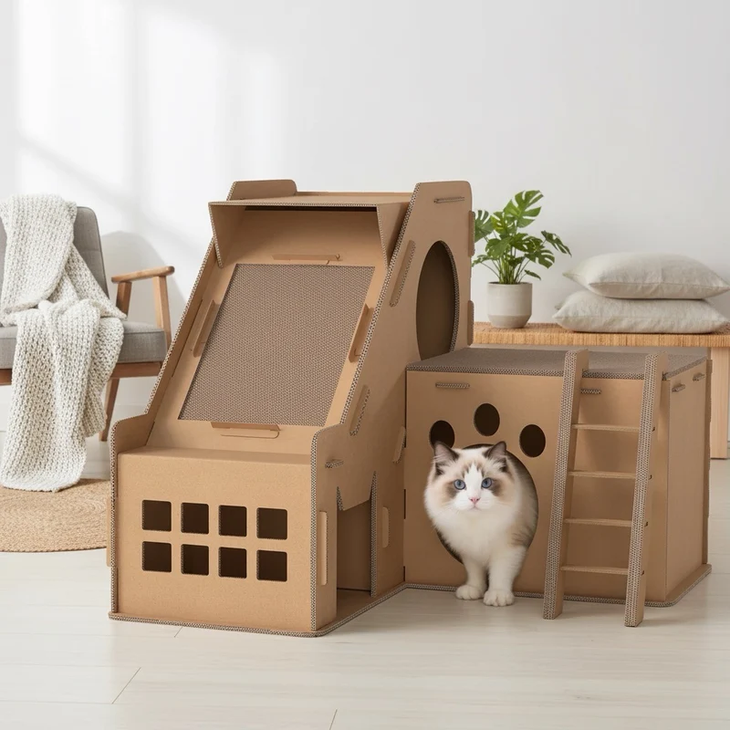 Griffoir chat carton - Château