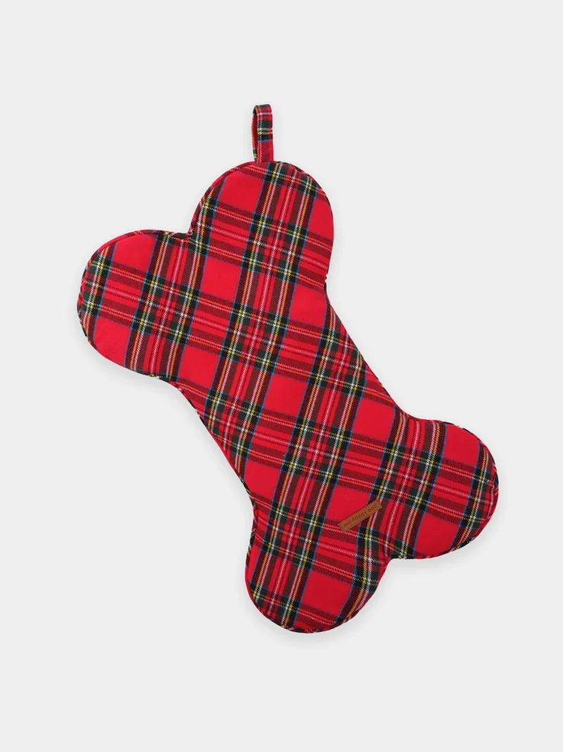 Os de Noël pour chien motif tartan - The Foggy Dog