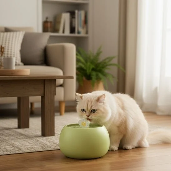 FONTAINE A EAU POUR CHAT CERAMIQUE | Fleur Zen