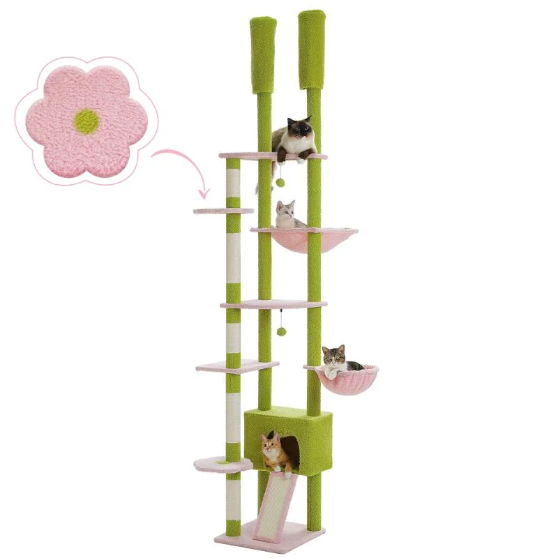 Arbre à chat plafond sans perçage - Palmier