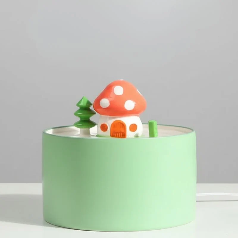 Fontaine à eau chat céramique - Champignon