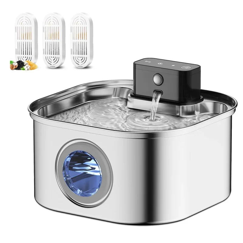 Fontaine à eau pour chat sans fil - liberté sans prise - Hydrina™