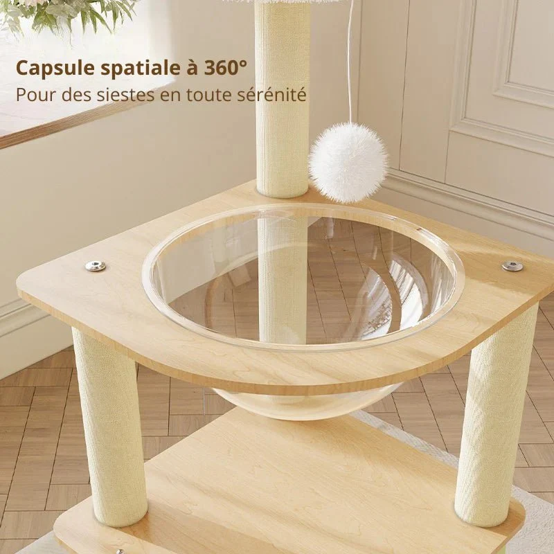 Arbre à chat Linea 100 - Compact et stable | FelinoHome