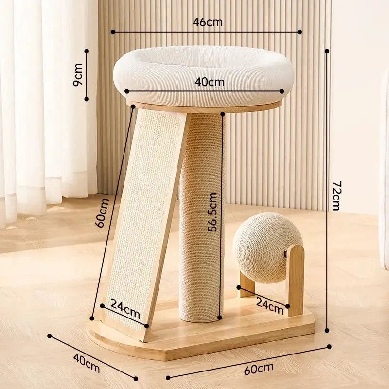 Arbre à chat scandinave - Élégant & stable | NekoHome