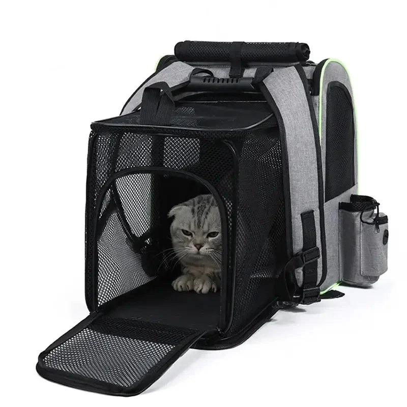 Sac à dos chat extensible avec abri - Confort total | MiaouMove