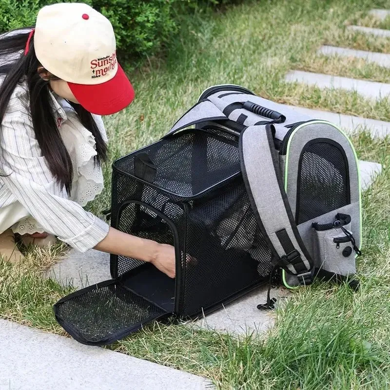 Sac à dos chat extensible avec abri - Confort total | MiaouMove
