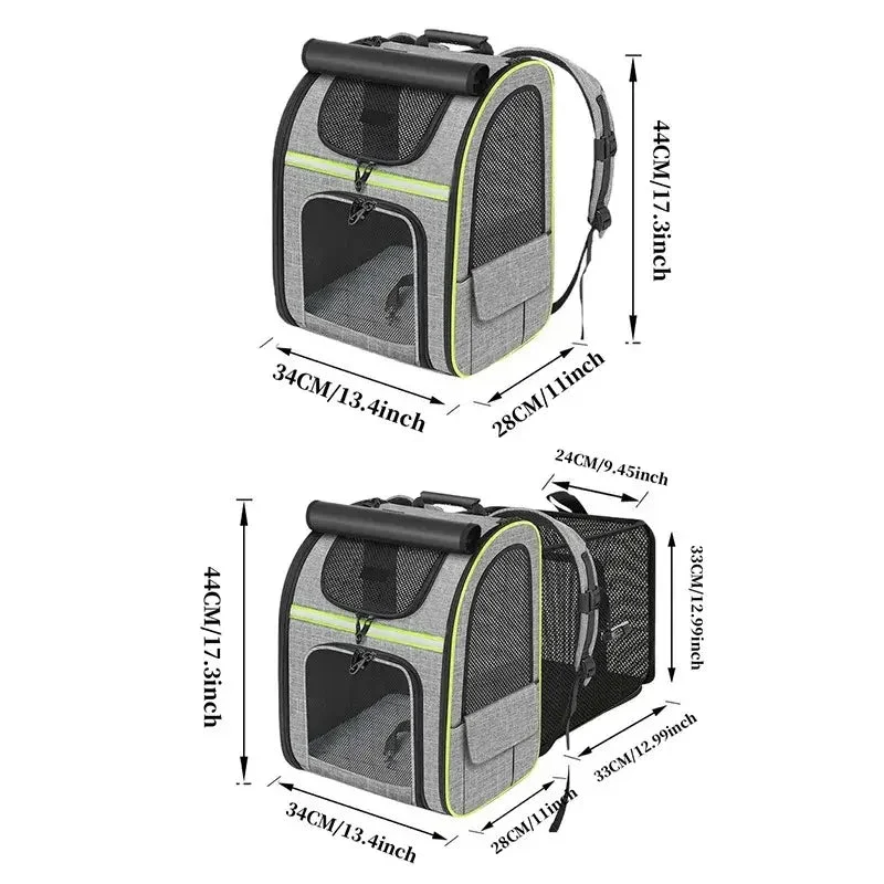 Sac à dos chat extensible avec abri - Confort total | MiaouMove