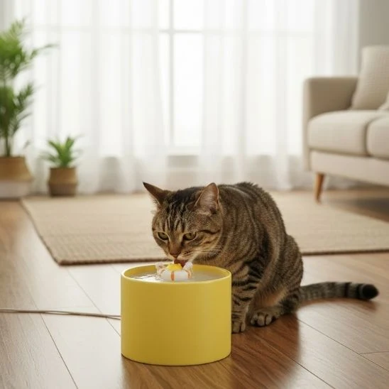 FONTAINE A EAU CERAMIQUE CHAT | Argile Vive