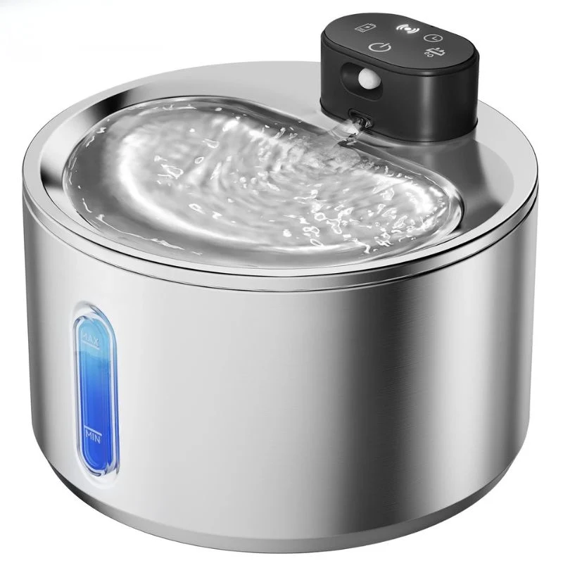 Fontaine à eau chat sans électricité 4L rechargeable - HydraMajesté™