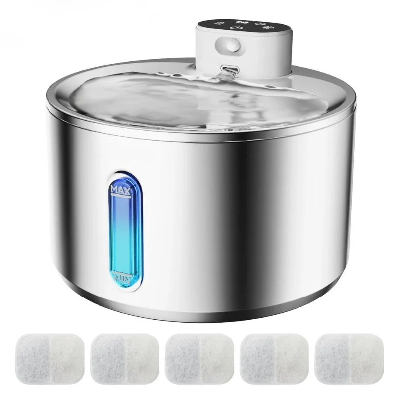 Fontaine à eau chat sans électricité 4L rechargeable - HydraMajesté™