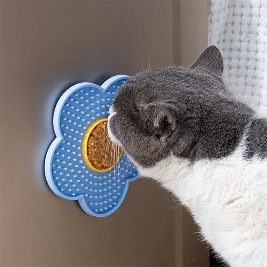 Tapis de lechage chat - Forme Fleur