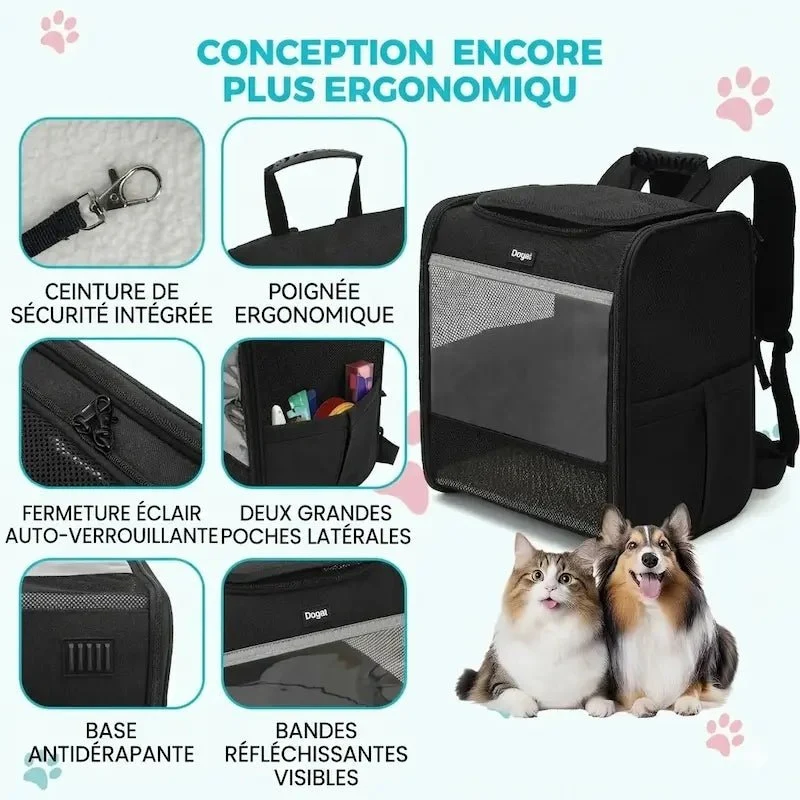 Sac à dos chat Backpack XL - Ventilé | FelisPack
