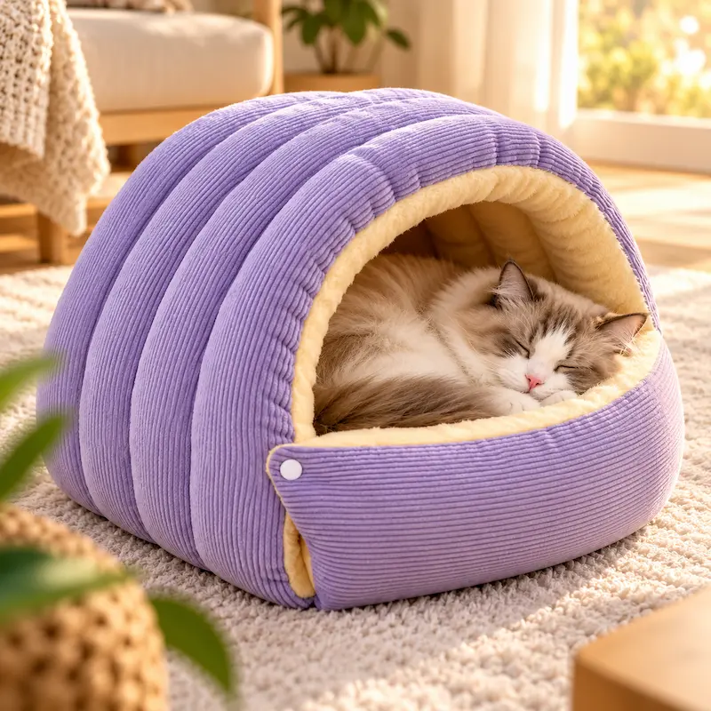 Panier chat hiver chaud - Nid douillet | SnuggleCat