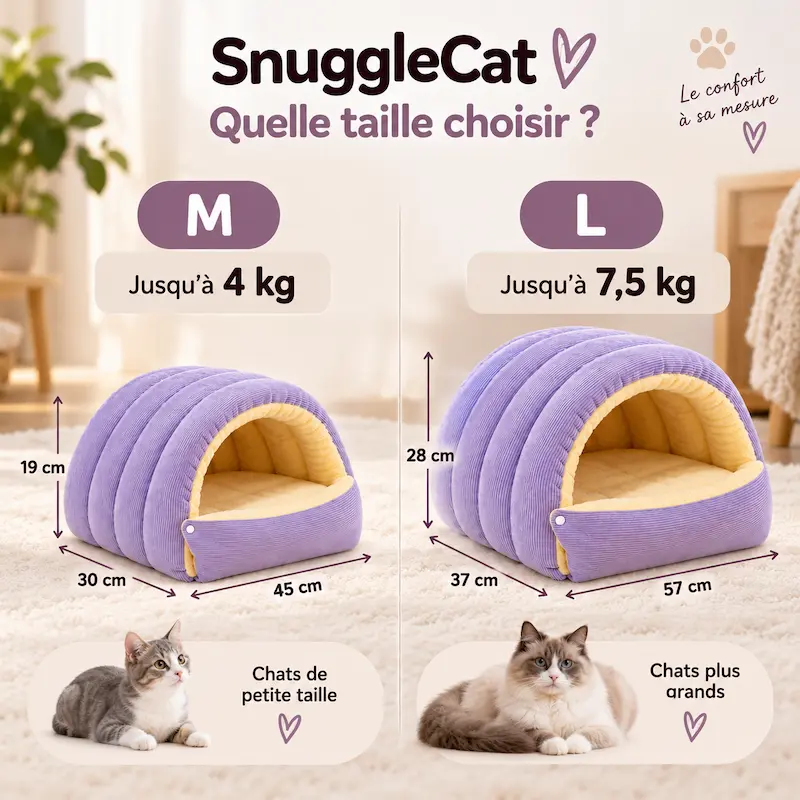 Panier chat hiver chaud - Nid douillet | SnuggleCat