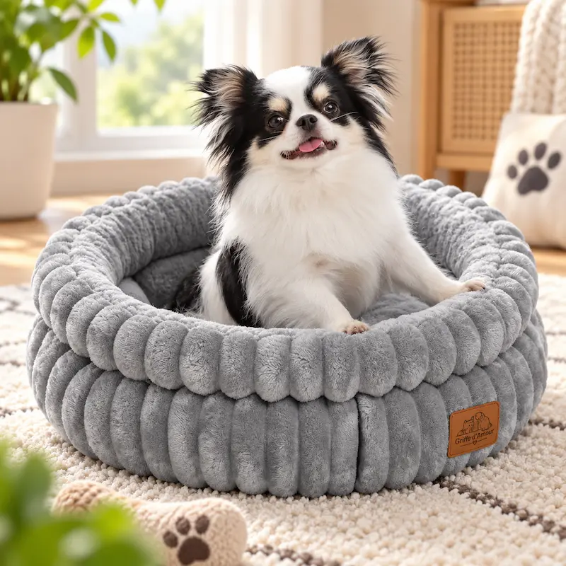 Panier chat rond confortable - Cocon doux | NidoCat