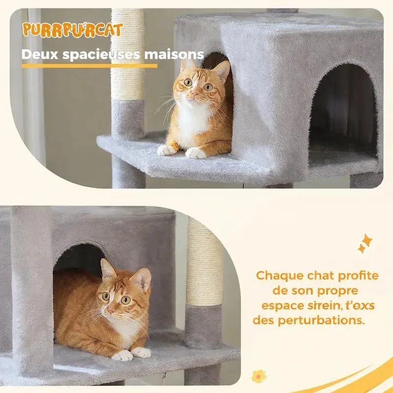 Arbre à chat XXL multi-niveaux - Ultra stable | FeliHome