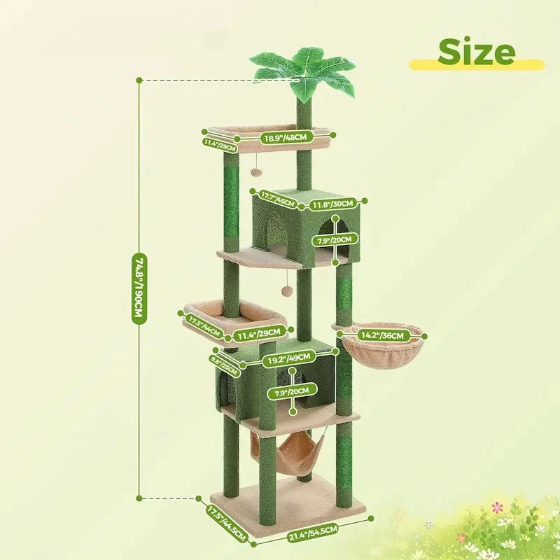 Arbre à chat XXL multi-niveaux - Ultra stable | FeliHome