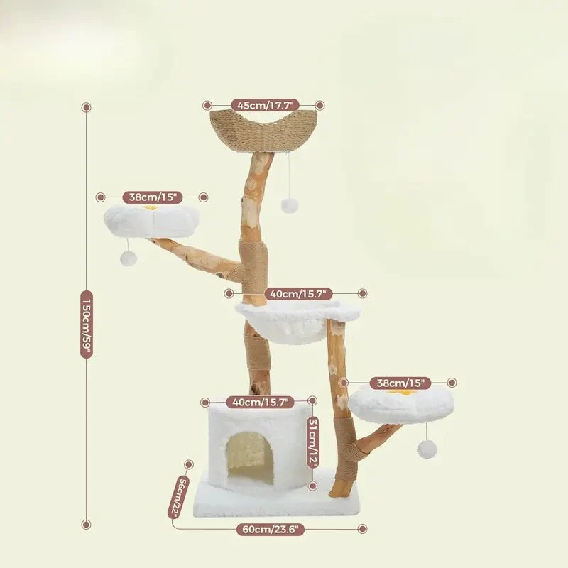 Grande tour arbre à chat – Design floral | BloomCat