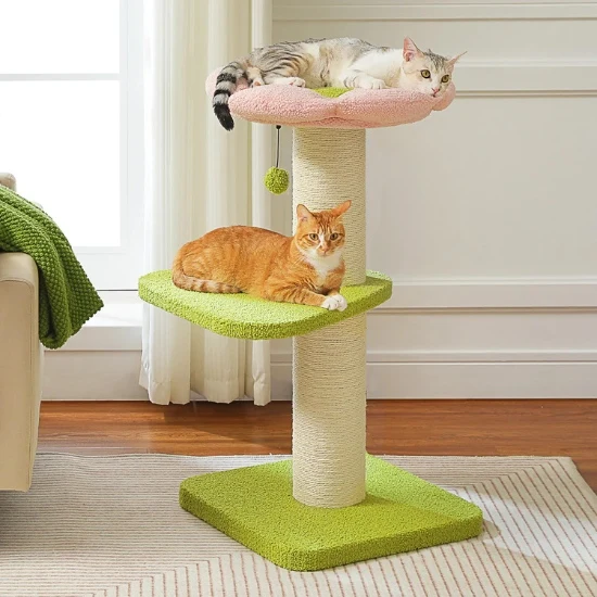 Arbre a chat avec poteau griffoir