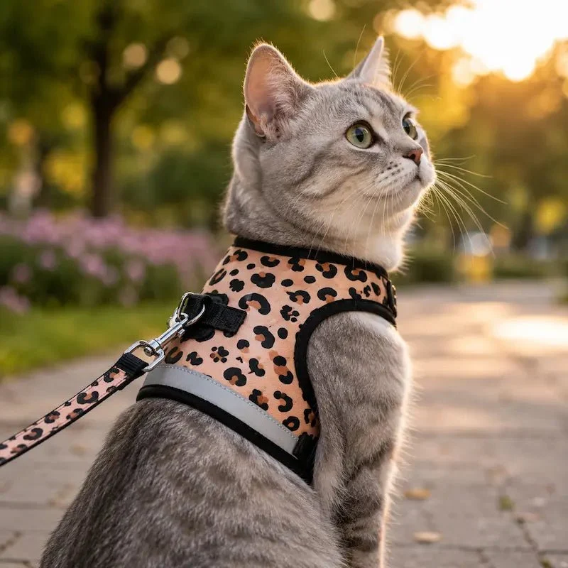 Harnais léopard chat - Sécurité & confort | WildPaws