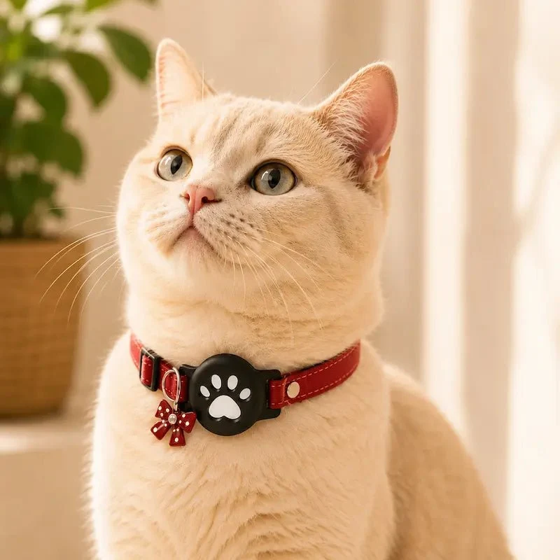 Collier chat support AirTag – Anti-fugue sécurisé | FeliFind
