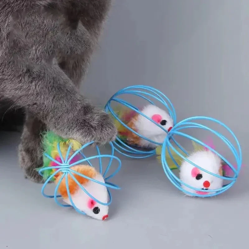 Jouet chat boule souris dedans - Anti-ennui félin | Purrly