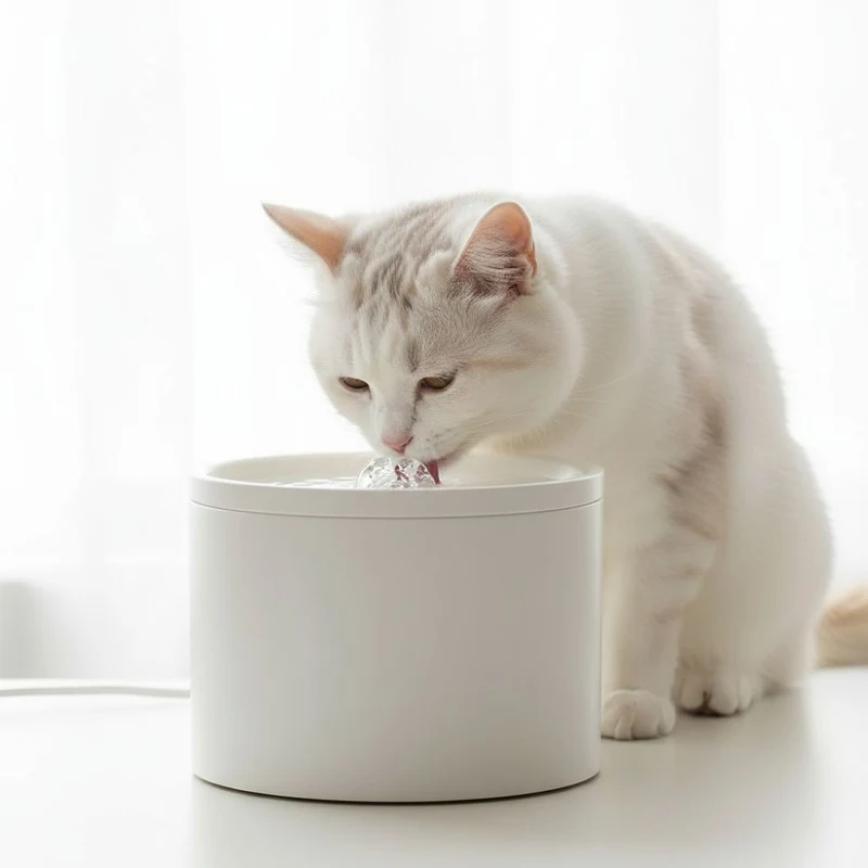 FONTAINE A EAU POUR CHAT CERAMIQUE - Ultra Silencieuse 1L - H2OPurr™