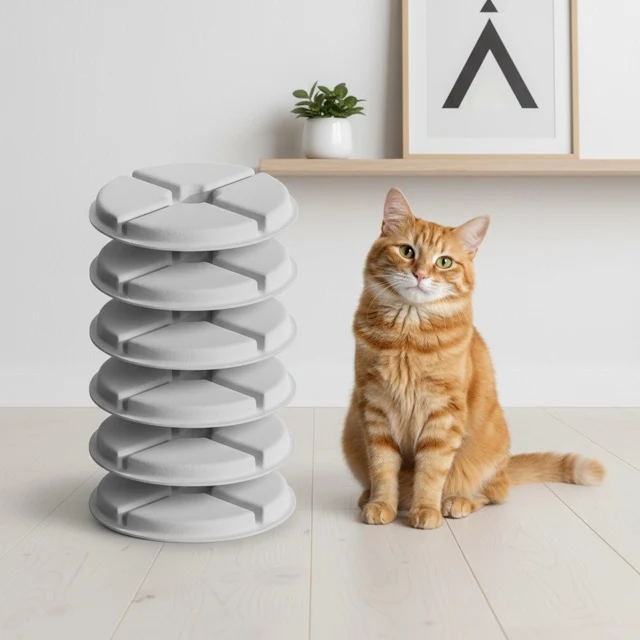 FILTRE FONTAINE A EAU POUR CHAT CERAMIQUE - CharPurr