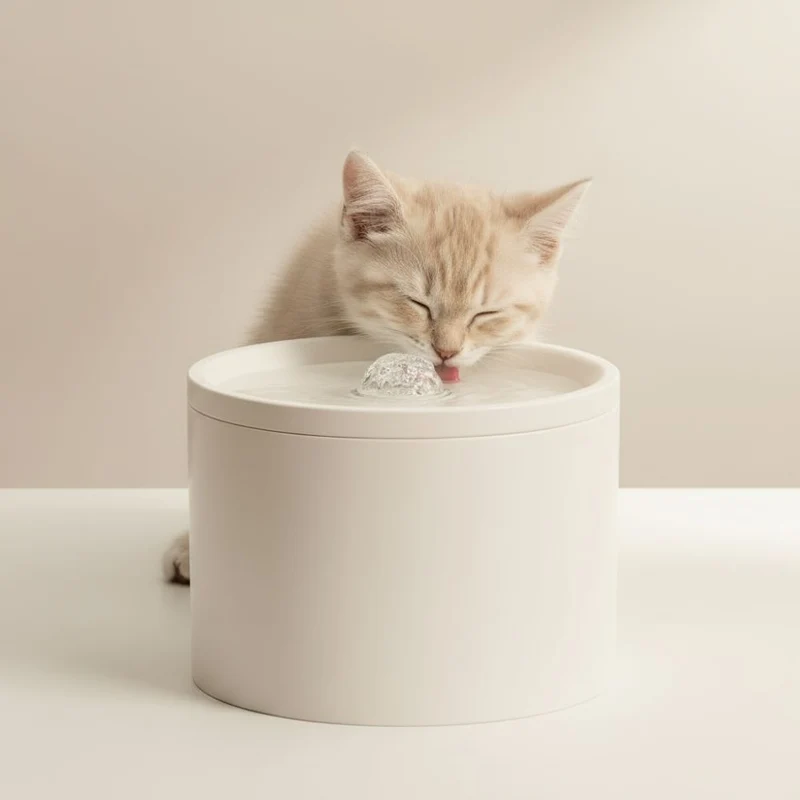 FONTAINE A EAU POUR CHAT CERAMIQUE - Ultra Silencieuse 1L - H2OPurr™