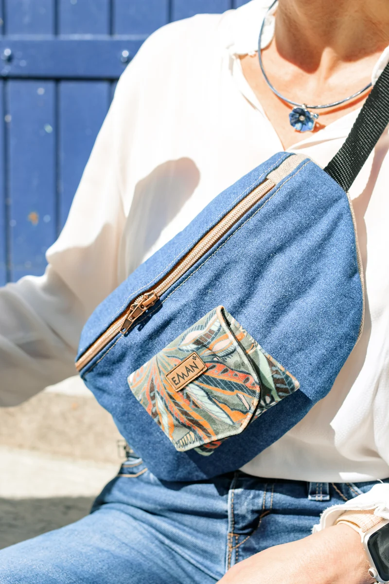 Ensemble Banane Blue Jean - pochette friandise chien Tropik