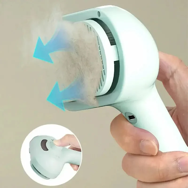 Brosse avec spray - Poils éliminés sans douleur | PetMist