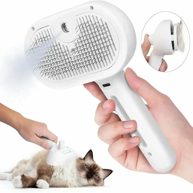 Brosse avec spray - Poils éliminés sans douleur | PetMist