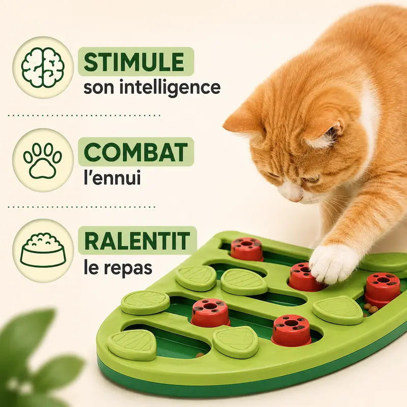 Puzzle friandises chat - Anti-ennui intelligent | PurrPlay