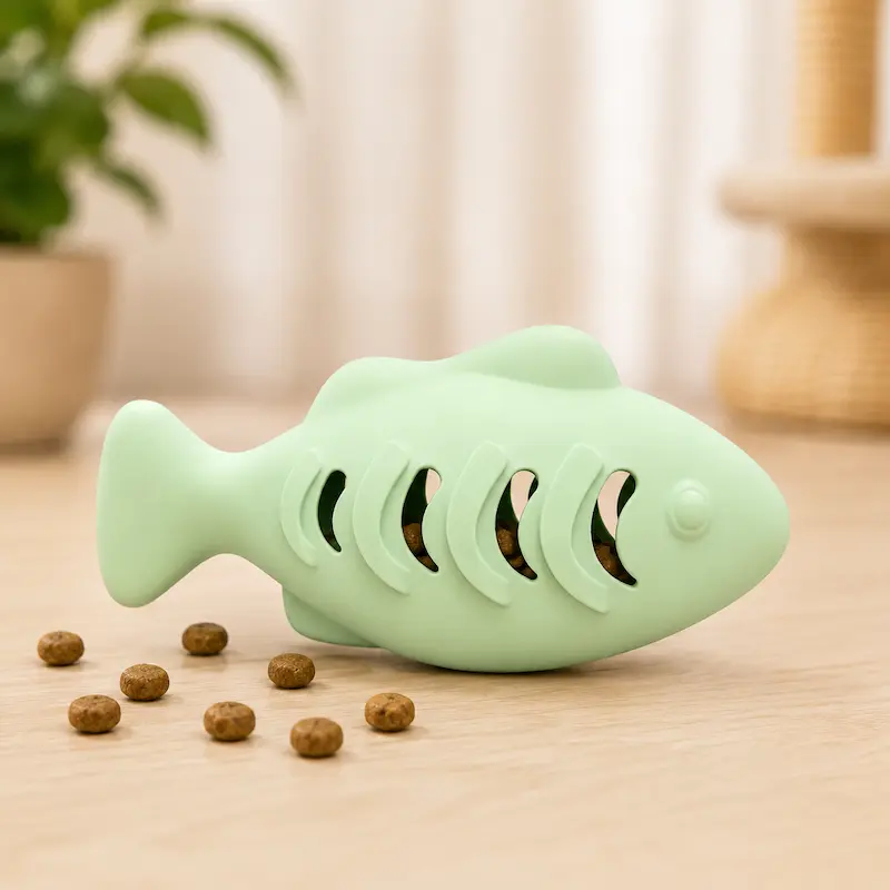 Jouet distributeur de croquettes chat - Jeu & repas malin | MiaouPlay