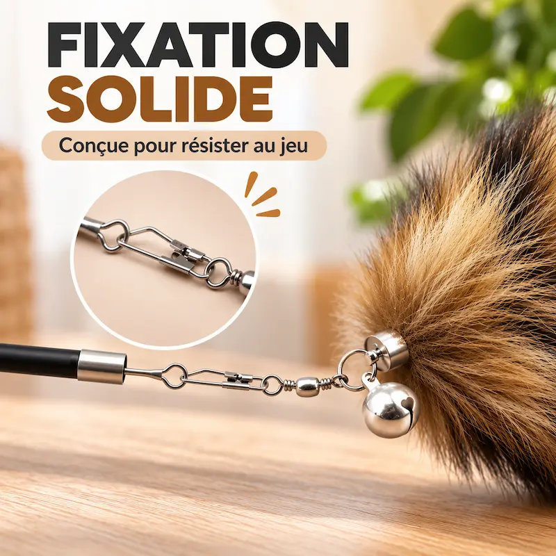 Jouet chat plume renard - Amusement garanti | CatJoy