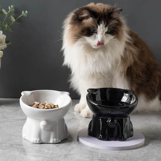 Gamelle chat surélevée céramique - Neko